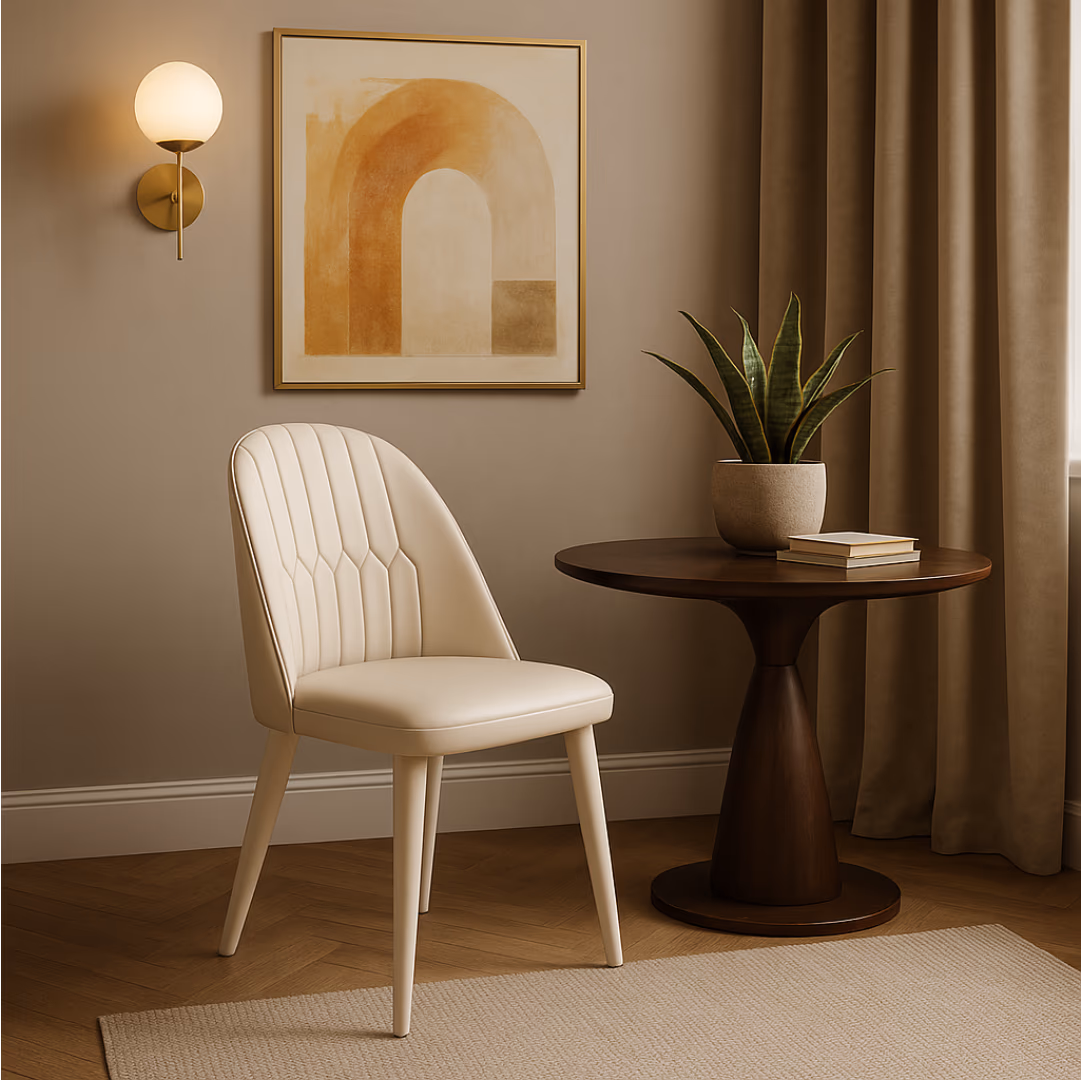Aroha House Naples Contemporary Dining Chair — Soft Back Comfort