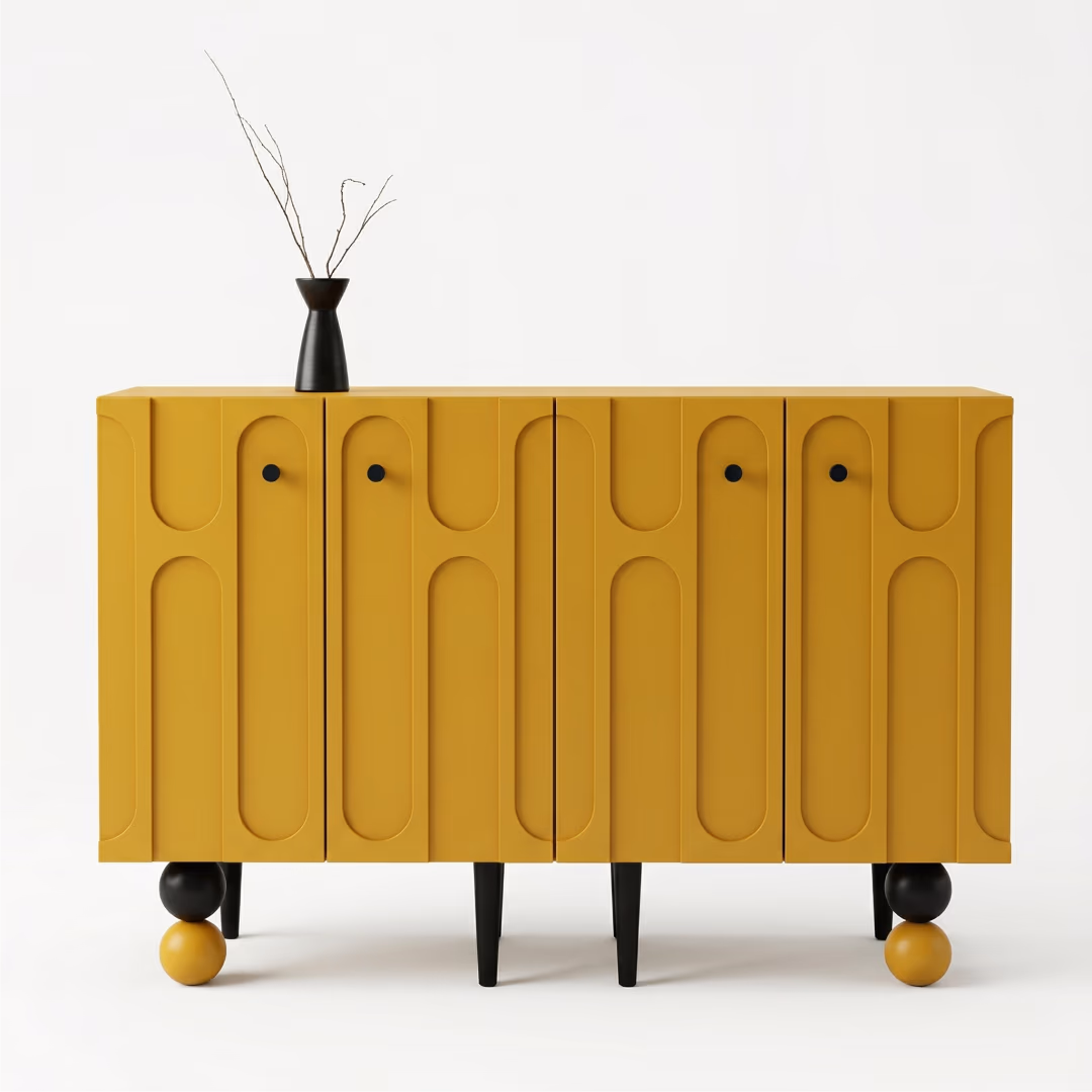 Aroha House Zuno Panel Console — Graphic Arch Edition