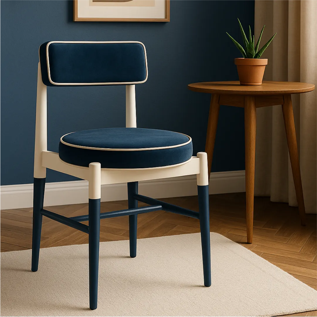 Aroha House Tokyo Contrast Accent Chair — Modern Dual Tone Design
