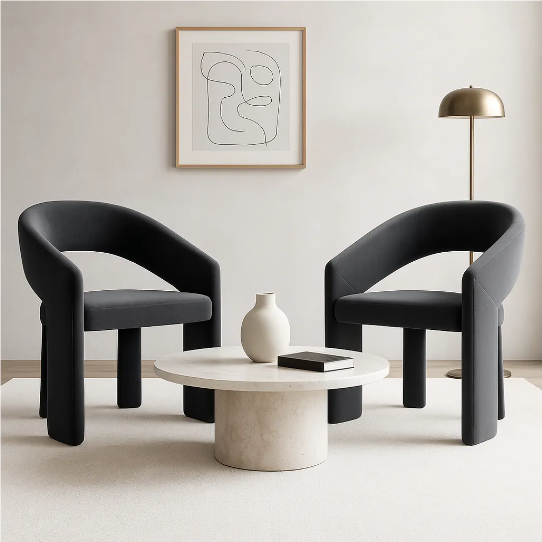 Aroha House Florence Arch Sculpt Chair — Bold Curved Statement Design
