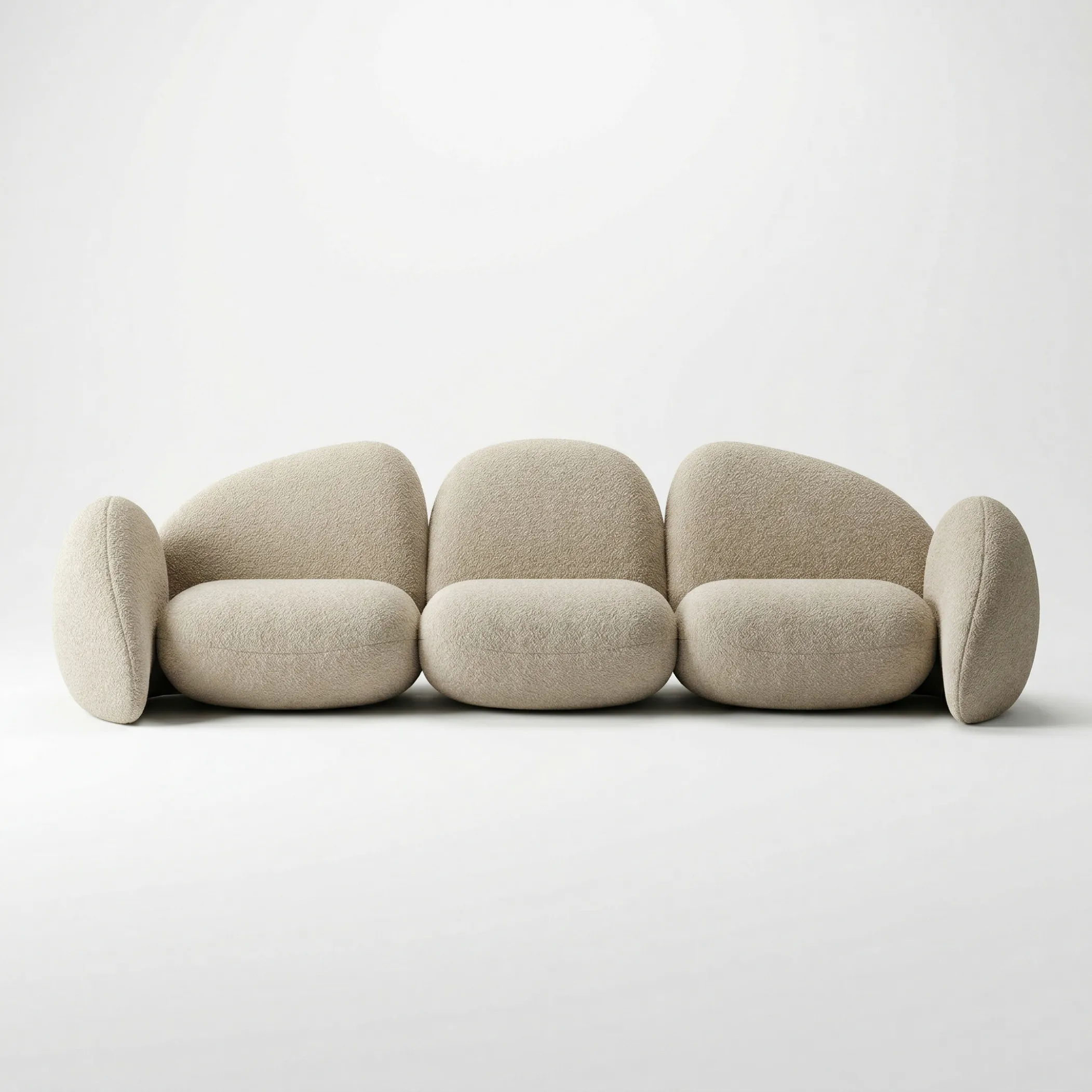 Aroha House Stone Pebble Modular Sofa – Sculptural Designer Seating India
