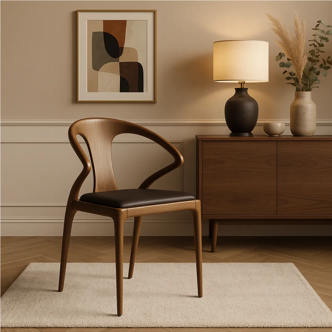 Aroha House Copenhagen Wishbone Chair — Scandinavian Solid Wood Frame